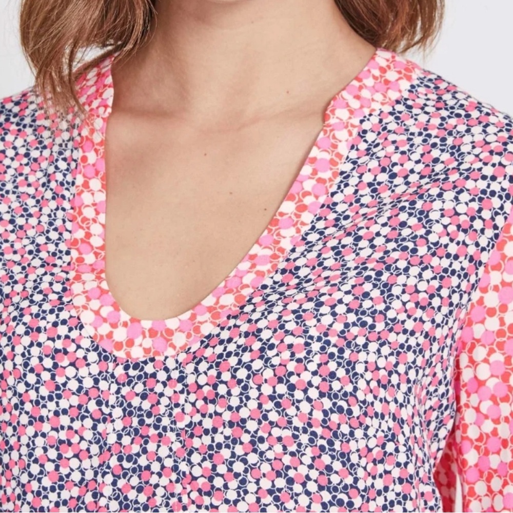 Boden Size 18 Mollie top in “Melon Crush Bloomsbury Spot” Print - Picture 4 of 14